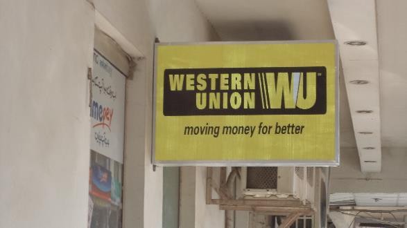 Western Union Reflective Sign Board
